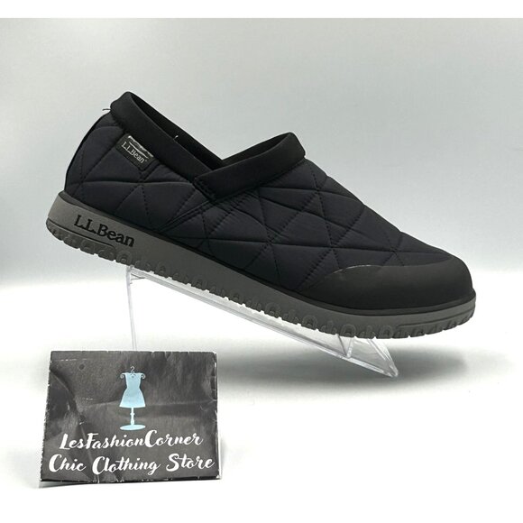 NWOB L.L. Bean Men's Black Gray PrimaLoft Waterproof Slip-On Shoes Sz 11 3032 - Picture 13 of 16